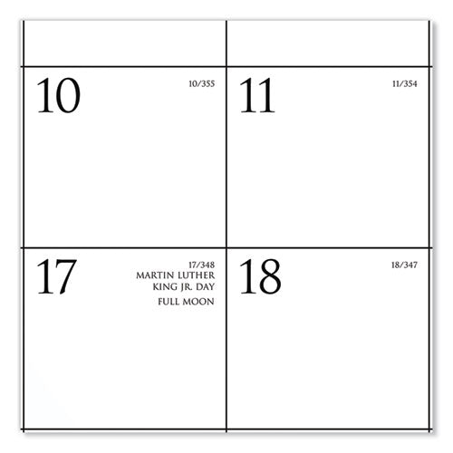 Business Monthly Wall Calendar, 15 X 12, White/black Sheets, 12-month (jan To Dec): 2023