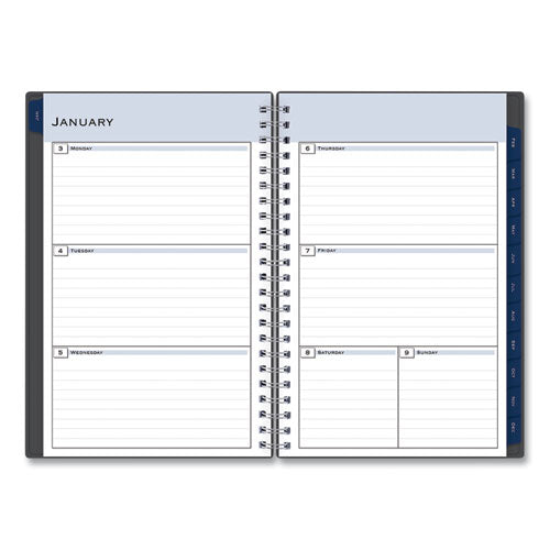 Passages Weekly/monthly Planner, 8 X 5, Charcoal Cover, 12-month (jan To Dec): 2023