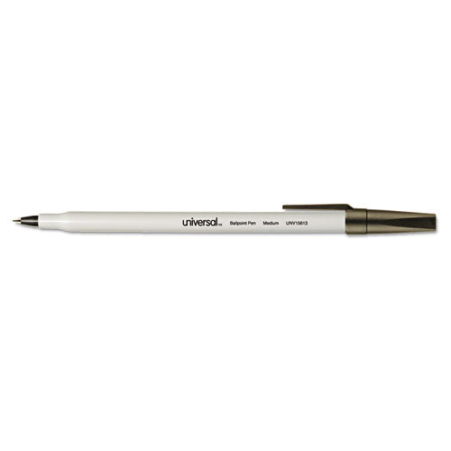 Ballpoint Pen, Stick, Fine 0.7 Mm, Blue Ink, Gray Barrel, Dozen