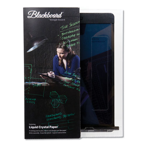 Blackboard Original Lcd Ewriter, 8.5" X 11" Lcd Screen, 10.5" X 1" X 13.8", Black