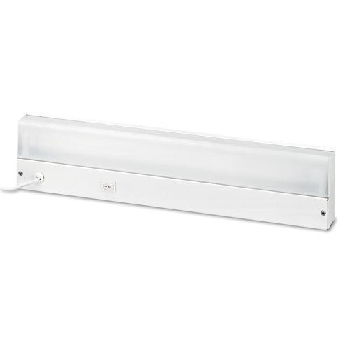 Under-cabinet Fluorescent Fixture, Steel, 18.25w X 4d X 1.63h, White