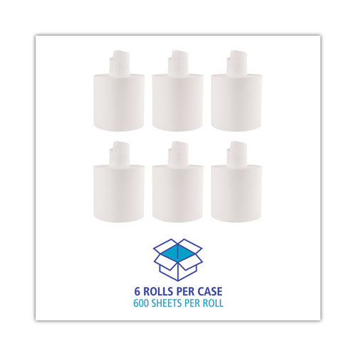 Center-pull Roll Towels, 2-ply, 7.6 X 8.9, White, 600/roll, 6/carton