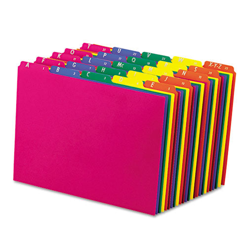 Poly Top Tab File Guides, 1/5-cut Top Tab, 1 To 30-31, 8.5 X 11, Assorted Colors, 31/set