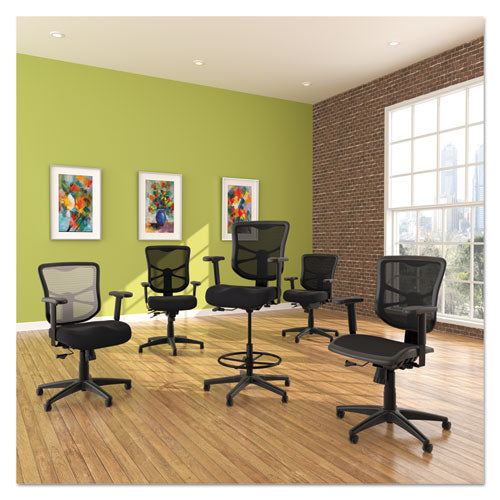 Alera Elusion Series Mesh Mid-back Swivel/tilt Chair, Supports Up To 275 Lb, 17.9" To 21.6" Seat Height, Black