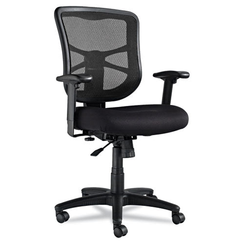 Alera Elusion Series Mesh Mid-back Swivel/tilt Chair, Supports Up To 275 Lb, 17.9" To 21.6" Seat Height, Black