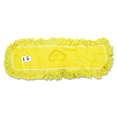 Trapper Commercial Dust Mop, Looped-end Launderable, 5" X 48", Yellow