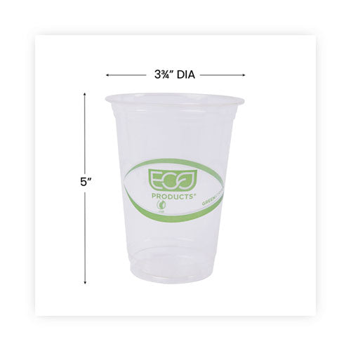 Greenstripe Renewable And Compostable Cold Cups Convenience Pack, Clear, 16 Oz, 50/pack
