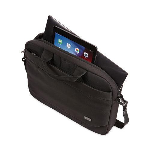 Advantage Laptop Attache, Fits Devices Up To 11.6", Polyester, 11.8 X 2.2 X 10.2, Black