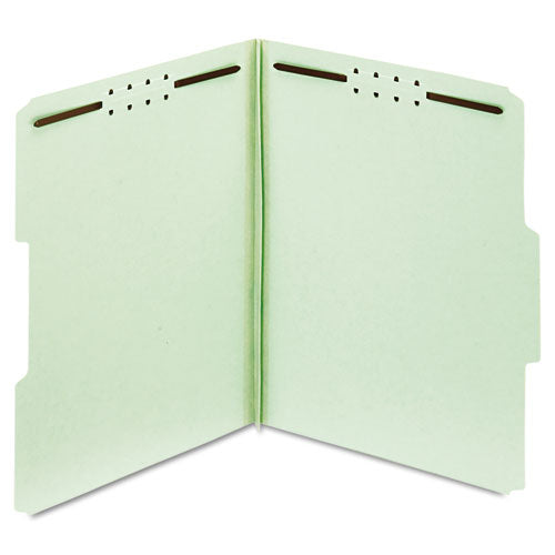 Earthwise By Pendaflex Heavy-duty Pressboard Fastener Folders, 2" Expansion, 2 Fasteners, Letter Size, Light Blue, 25/box