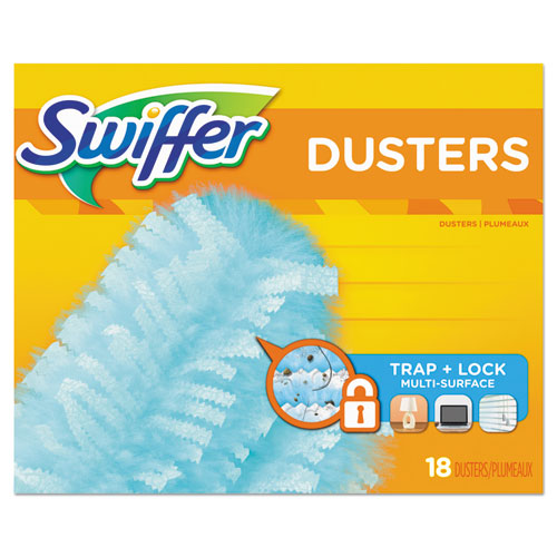 Refill Dusters, Dust Lock Fiber, Light Blue, Lavender Vanilla Scent, 10/box