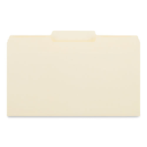 Top Tab File Folders, 1/3-cut Tabs: Center Position, Legal Size, 0.75" Expansion, Manila, 100/box