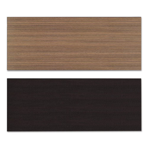 Reversible Laminate Table Top, Rectangular, 59.38w X 23.63d, Espresso/walnut