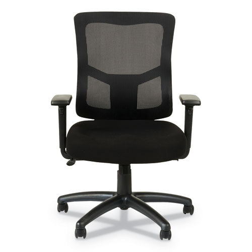 Alera Elusion Ii Series Mesh Mid-back Swivel/tilt Chair, Adjustable Arms, Supports 275lb, 17.51" To 21.06" Seat Height, Black