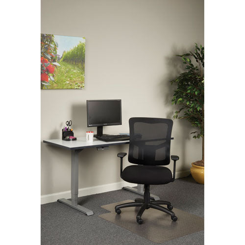 Alera Elusion Ii Series Mesh Mid-back Swivel/tilt Chair, Adjustable Arms, Supports 275lb, 17.51" To 21.06" Seat Height, Black