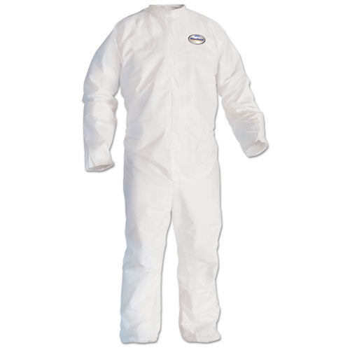 A20 Breathable Particle Protection Lab Coat, Snap Closure/open Wrists/pockets, Large, White, 25/carton