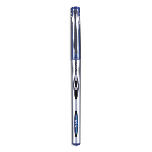 Gel Pen, Stick, Medium 0.7 Mm, Black Ink, Silver/black Barrel, Dozen