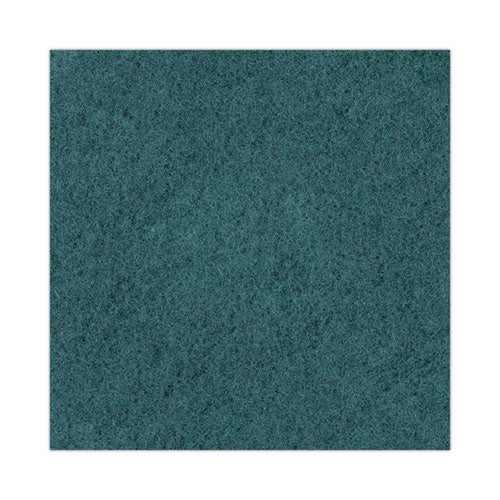 Heavy-duty Scrubbing Floor Pads, 19" Diameter, Green, 5/carton