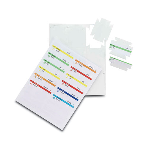 Viewables Hanging Folder Tabs And Labels, Quick-fold Tabs With Labels, 1/3-cut, White, 3.5" Wide, 45/pack