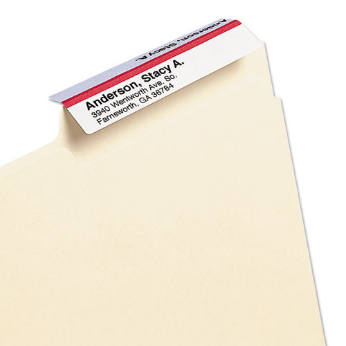 Viewables Hanging Folder Tabs And Labels, Quick-fold Tabs With Labels, 1/3-cut, White, 3.5" Wide, 45/pack