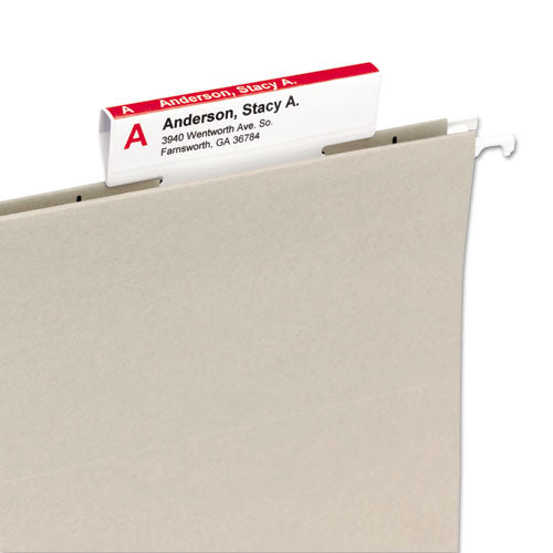 Viewables Hanging Folder Tabs And Labels, Quick-fold Tabs With Labels, 1/3-cut, White, 3.5" Wide, 45/pack