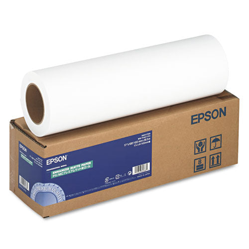 Enhanced Photo Paper Roll, 10 Mil, 36" X 100 Ft, Enhanced Matte White