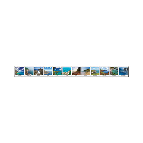 Recycled Earthscapes Desk Pad Calendar, Seascapes Photography, 18.5 X 13, Black Binding/corners,12-month (jan To Dec): 2023