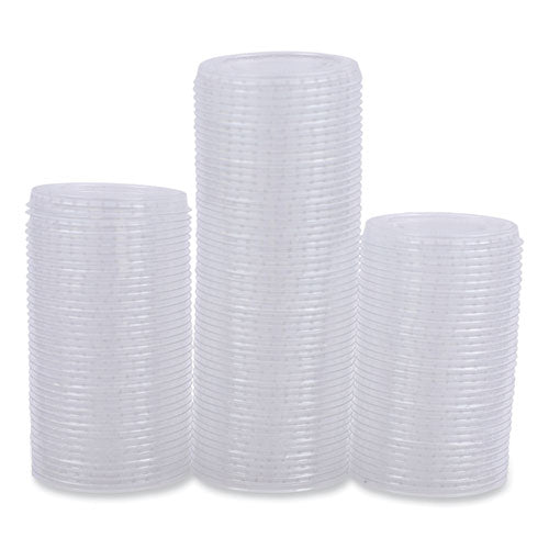 Souffle/portion Cup Lids, Fits 2 Oz Portion Cups, Clear, 2,500/carton