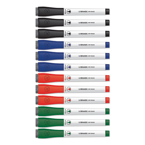 Medium Point Dry Erase Markers, Medium Chisel Tip, Assorted Colors, 10/pack