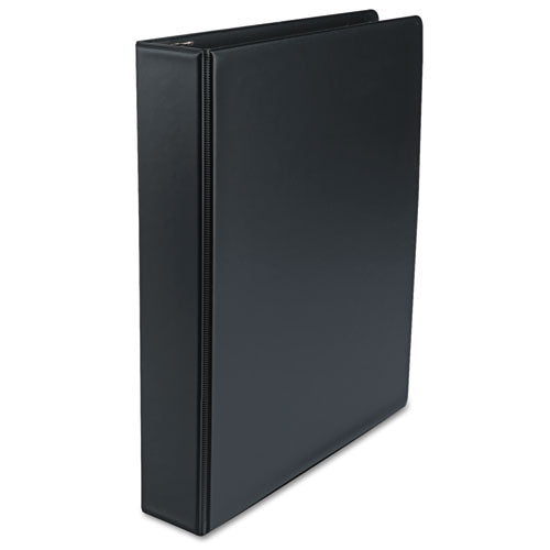 Economy Non-view Round Ring Binder, 3 Rings, 3" Capacity, 11 X 8.5, Black