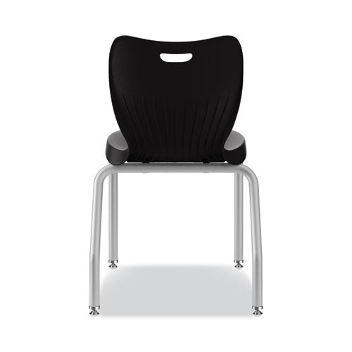 Smartlink Four-leg Chair, 19.5" X 19.63" X 31", Onyx Seat, Onyx Base, 4/carton