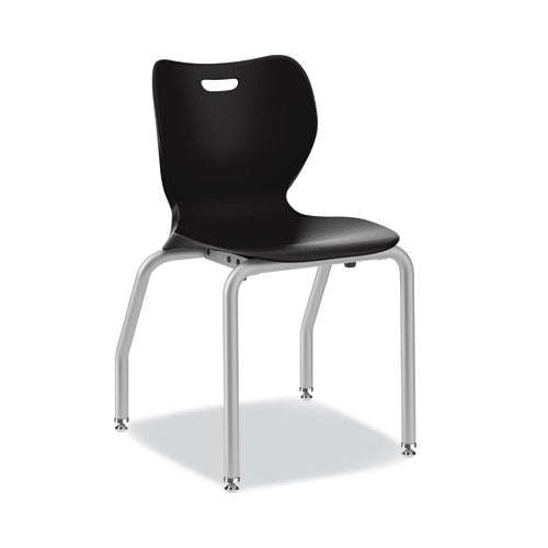 Smartlink Four-leg Chair, 19.5" X 19.63" X 31", Onyx Seat, Onyx Base, 4/carton