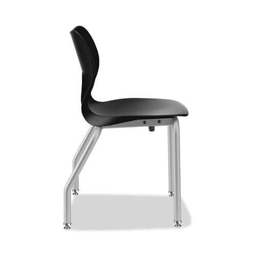 Smartlink Four-leg Chair, 19.5" X 19.63" X 31", Onyx Seat, Onyx Base, 4/carton