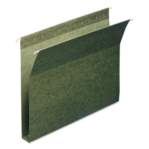 Box Bottom Hanging File Folders, 2" Capacity, Legal Size, Standard Green, 25/box