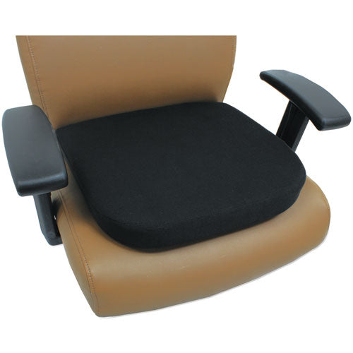 Cooling Gel Memory Foam Seat Cushion, Non-slip Undercushion Cover, 16.5 X 15.75 X 2.75, Black