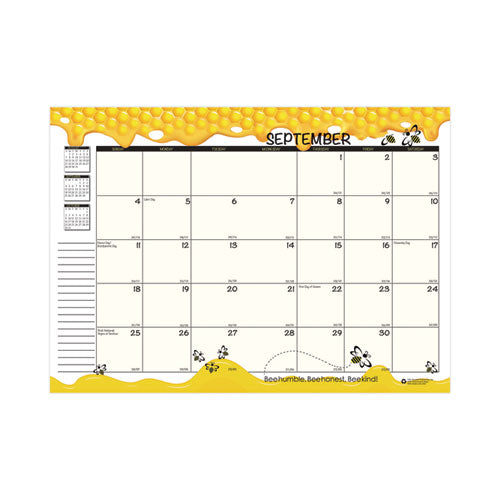 Recycled Academic Honeycomb Planner, Honeycomb Artwork, 10 X 7, Multicolor Cover, 12-month (aug To July): 2023 To 2024