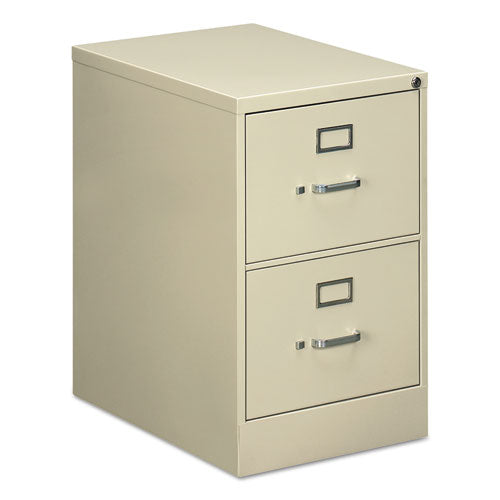 Two-drawer Economy Vertical File, 2 Legal-size File Drawers, Black, 18" X 25" X 28.38"