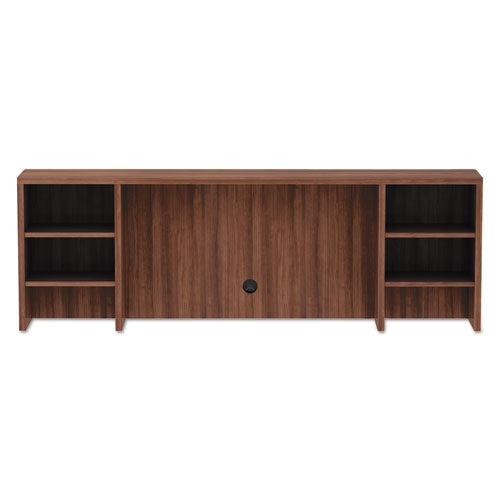 Alera Valencia Series Organizer Hutch, 70.63w X 11.75d X 23.63h, Modern Walnut