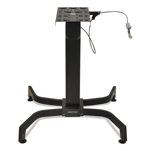 Workfit-b Sit-stand Base, Up To 88 Lb, 42" X 26" X 32" To 51.5", Black