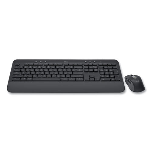 Signature Mk650 Wireless Keyboard And Mouse Combo For Business, 2.4 Ghz Frequency/32 Ft Wireless Range, Graphite