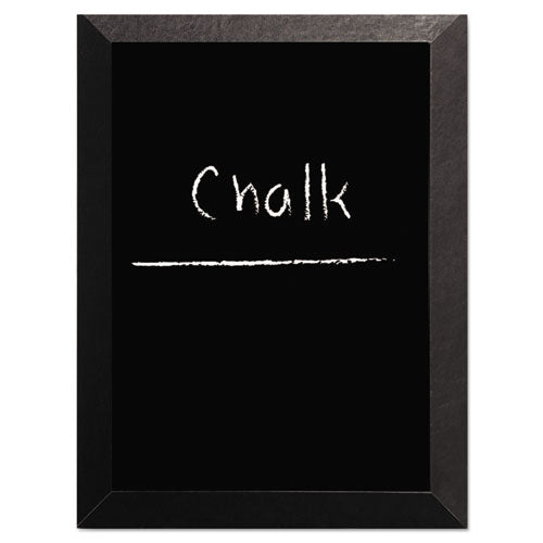 Kamashi Chalk Board, 36 X 24, Black Surface, Black Wood Frame