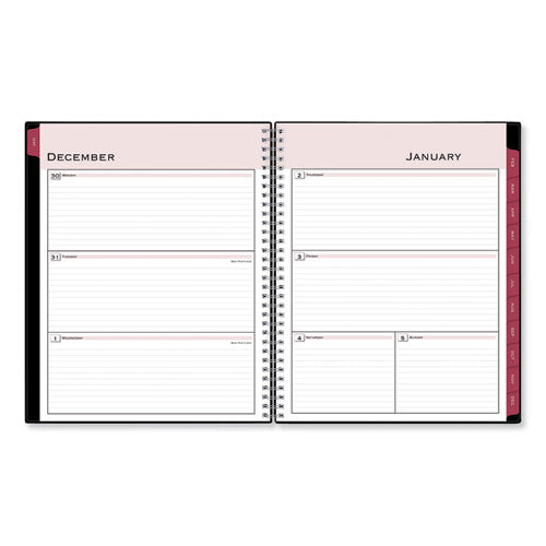 Enterprise Weekly/monthly Planner, Enterprise Formatting, 11 X 8.5, Black Cover, 12-month (jan To Dec): 2023