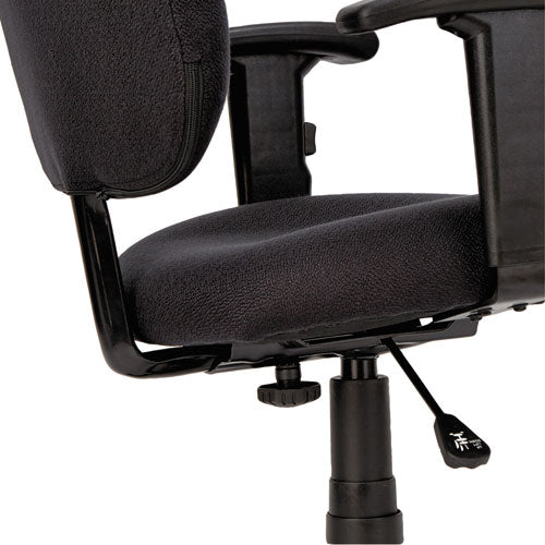 Alera Essentia Series Swivel Task Chair With Adjustable Arms, Supports Up To 275 Lb, 17.71" To 22.44" Seat Height, Black