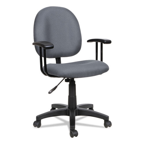 Alera Essentia Series Swivel Task Chair With Adjustable Arms, Supports Up To 275 Lb, 17.71" To 22.44" Seat Height, Black