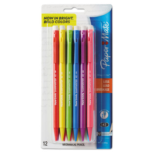 Sharpwriter Mechanical Pencil, 0.7 Mm, Hb (#2.5), Black Lead, Classic Yellow Barrel, 36/box