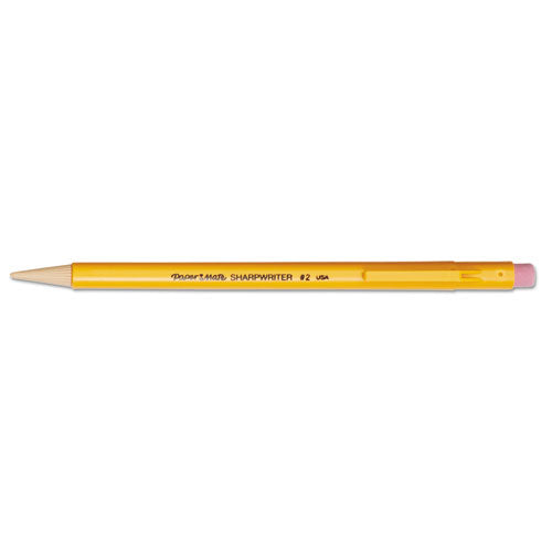 Sharpwriter Mechanical Pencil, 0.7 Mm, Hb (#2.5), Black Lead, Classic Yellow Barrel, 36/box