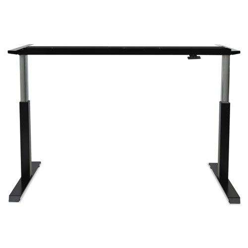 Adaptivergo Sit-stand Pneumatic Height-adjustable Table Base, 59.06" X 28.35" X 26.18" To 39.57", Black