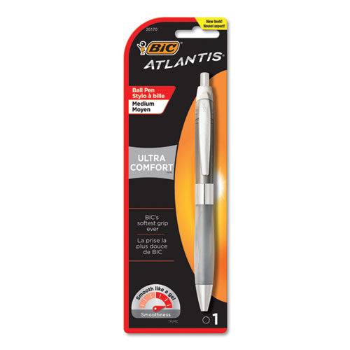 Glide Ultra Comfort Ballpoint Pen, Retractable, Medium 1 Mm, Black Ink, Randomly Assorted Barrel Colors