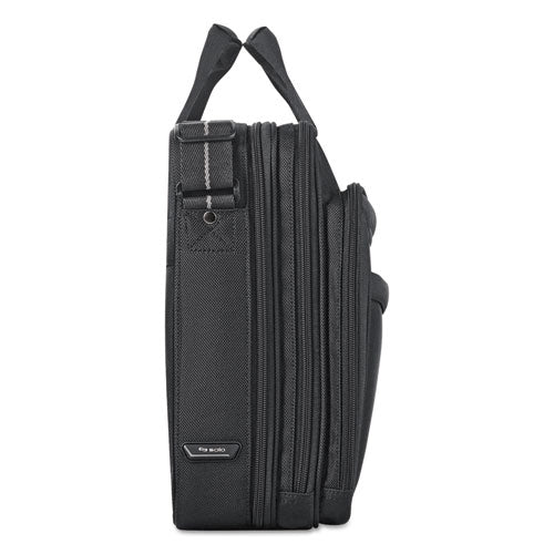 Pro Checkfast Briefcase, Fits Devices Up To 17.3", Polyester, 17 X 5.5 X 13.75, Black