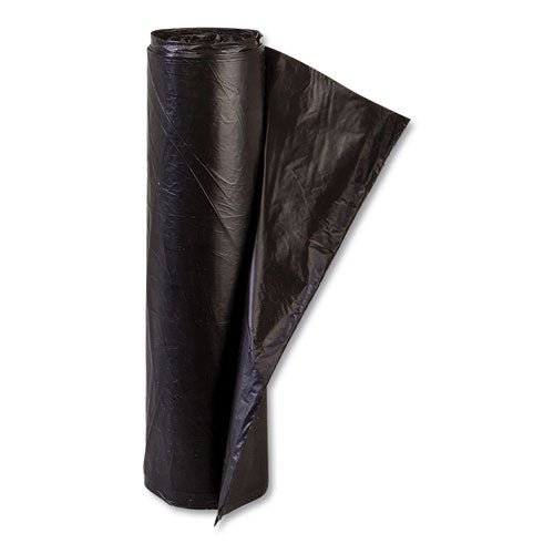 High-density Commercial Can Liners, 16 Gal, 8 Microns, 24" X 33", Black, 50 Bags/roll, 20 Rolls/carton