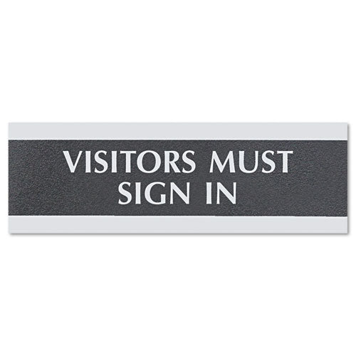 Century Series Office Sign,turn Off Cell Phone, 9 X 3